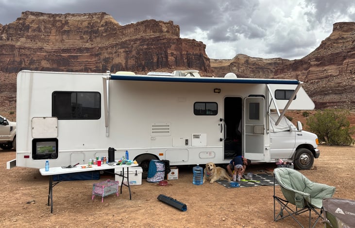 off grid camping at the San Rafael swell.