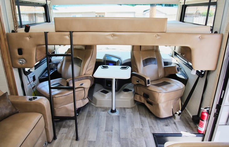 drop-down overhead bunk bed