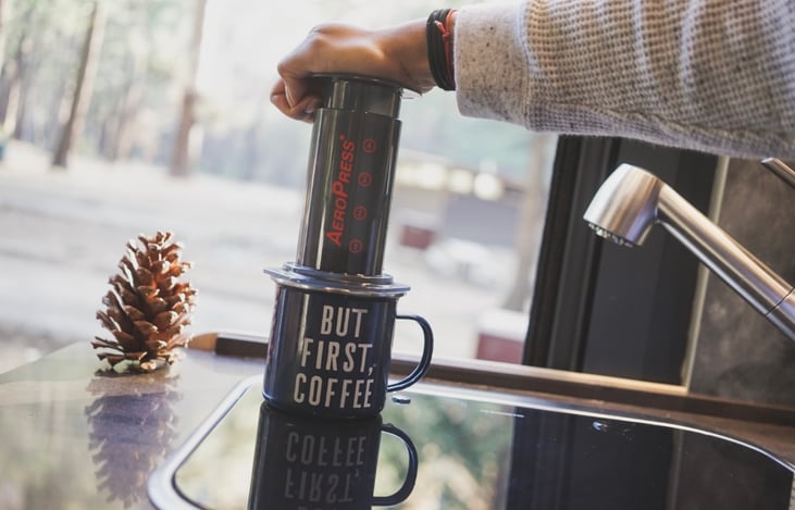 Aeropress Coffee maker included with filters