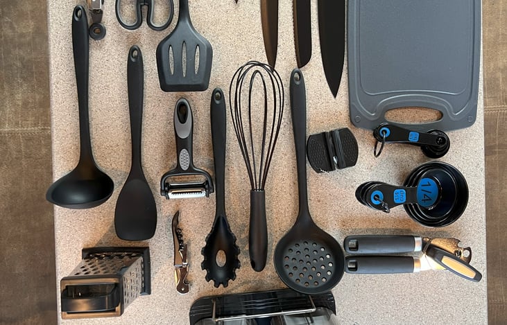 All the BPA-free hickamajigs for the cooks onboard