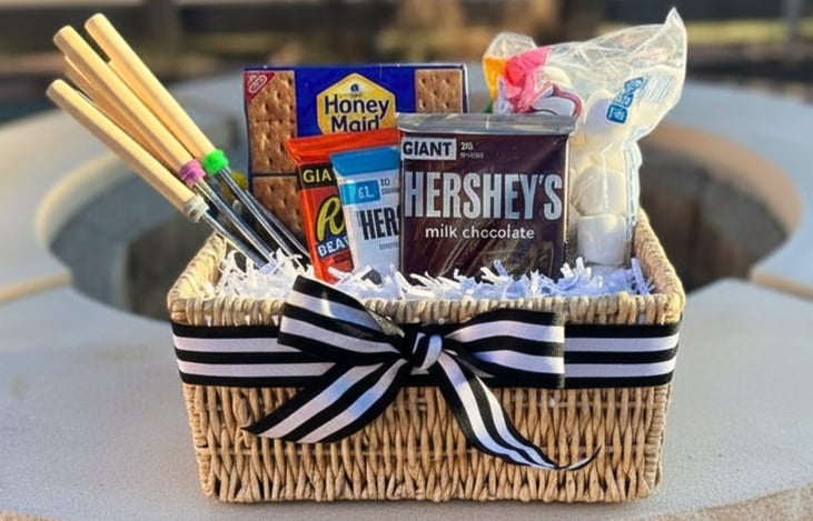 Make it a cozy night—add a s’mores kit to your stay. *Optional Add-On.