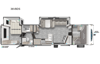 2023 (0453) Forest River Salem 36VBDS WK