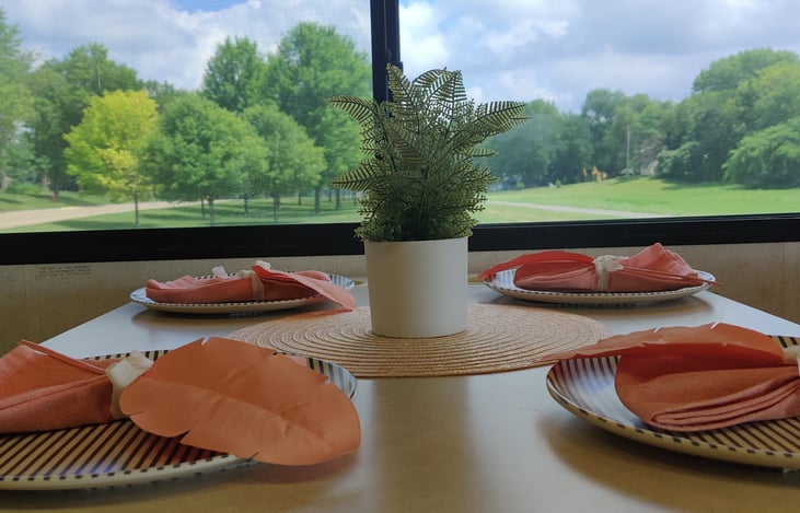 Relax and enjoy your family meal together! Afterward, when you're ready to go to bed, the dinette converts to a bed.