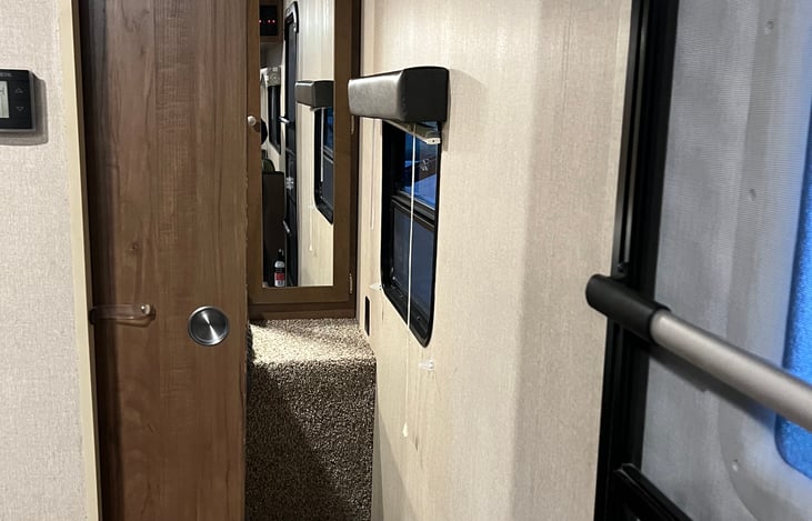 Privacy sliding door for master bedroom