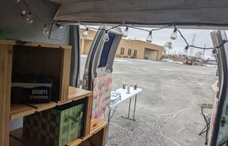 Cozy High Top Van for Tailgating, Camping, & More!