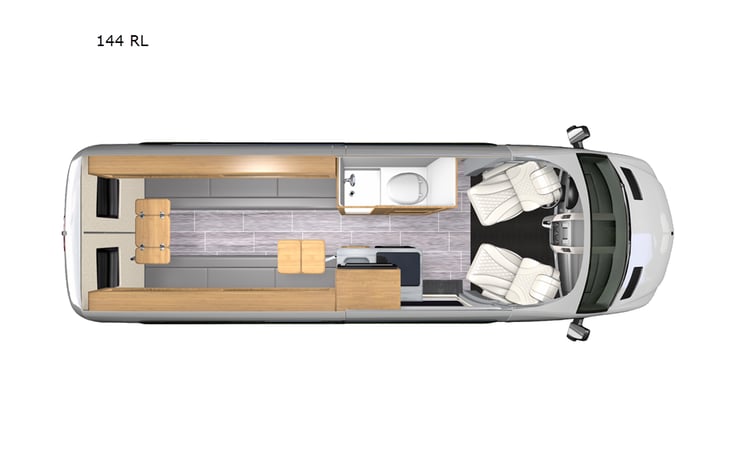 Representative floor plan provided by a trusted RVshare partner.