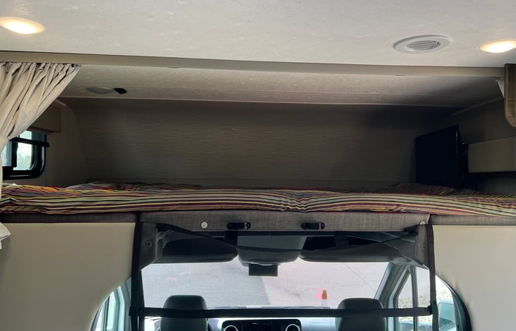 Bunk above cab area