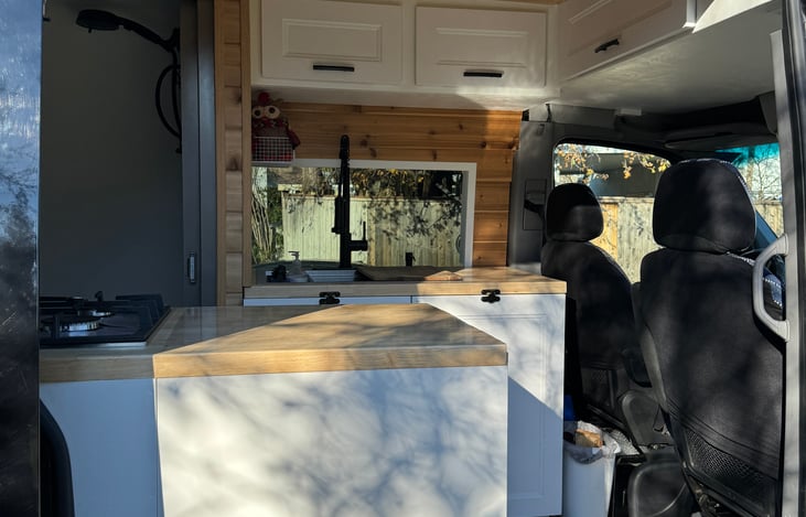 Sliding door entrance