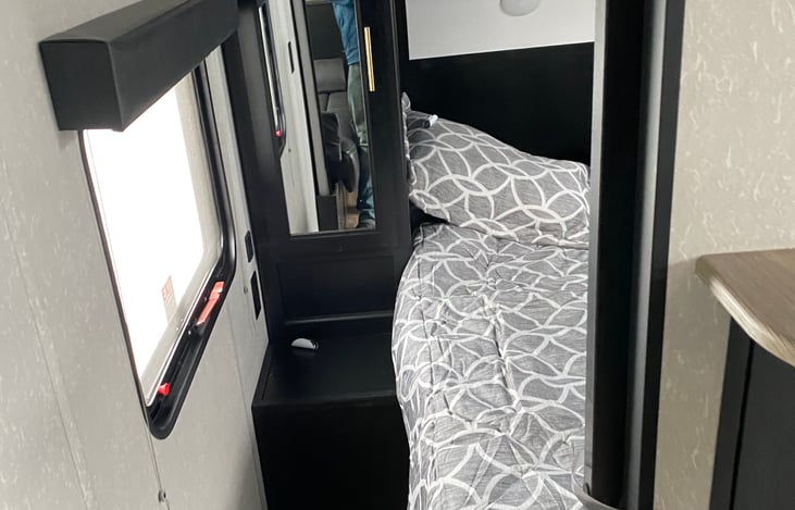 One of the primary bedroom closets