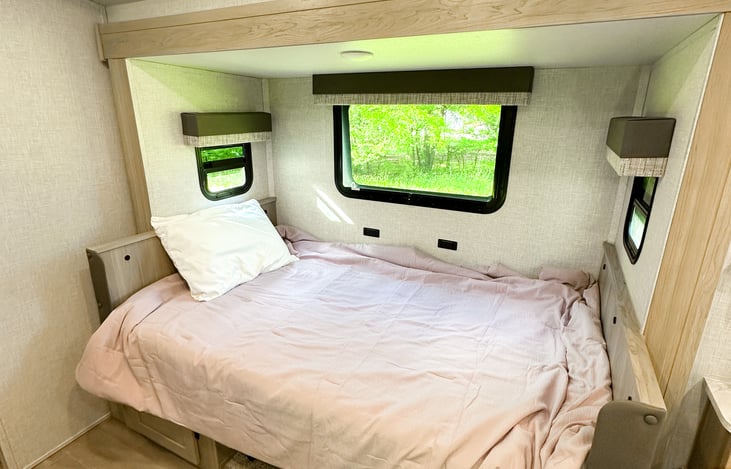 Converted dinette bed