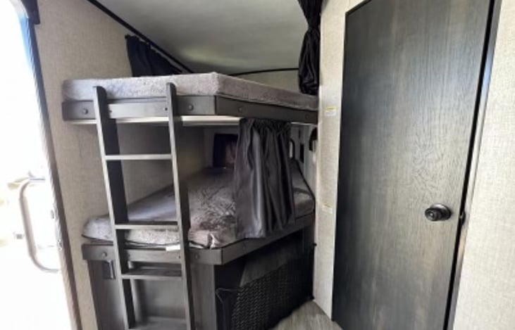 Each bunk holds up to 300lbs.