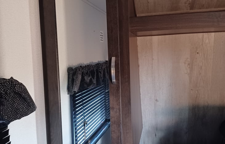 Mirrors are on both closet doors in master bedroom.