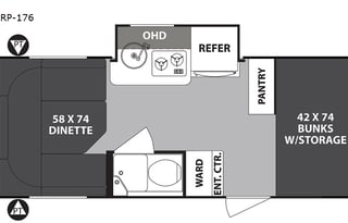 2020 R-Pod Sleeps 4. Light. Can be pulled by  SUV.