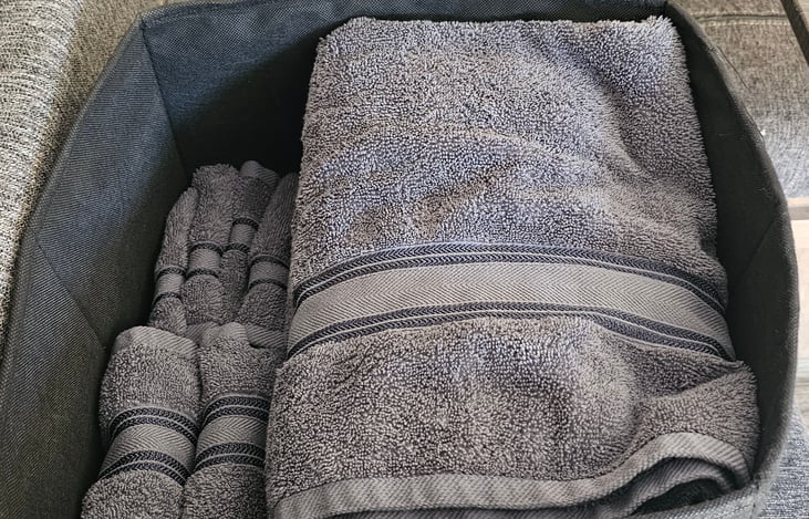 Fresh Towels provided for each stay