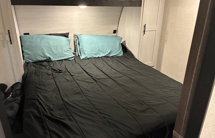 Queen sized bed
