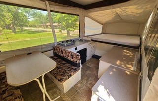 Family Friendly Popup Camper w/ Cargo Deck