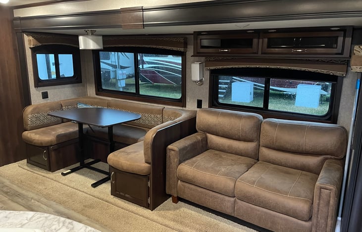 Couch and dinette