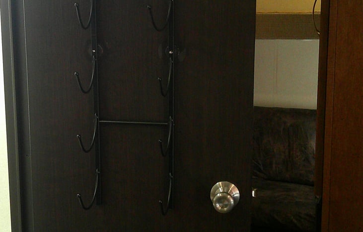 Towel Rack on Bathroom Door