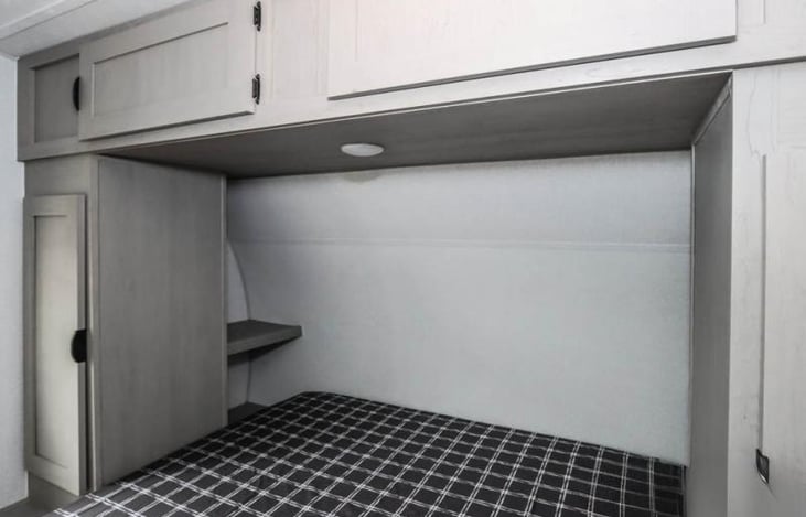 Shelving with plugs for electronics, keys, glasses, etc.