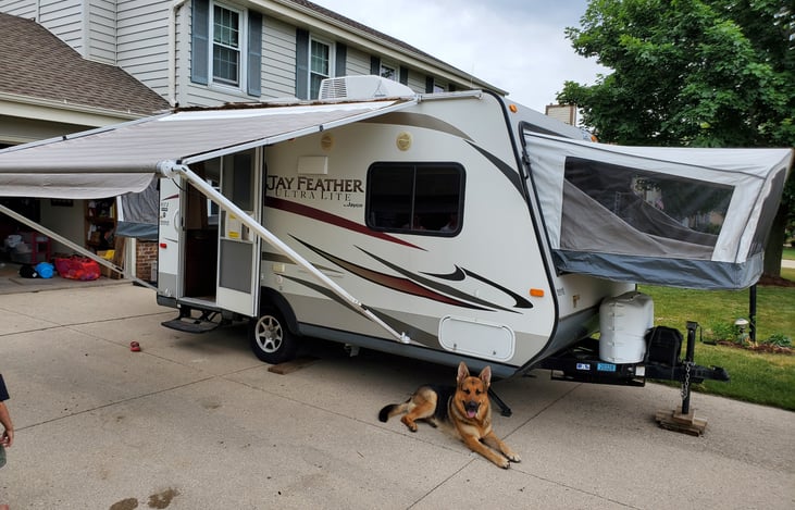 Front of camper view