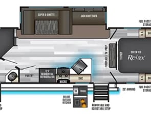 Forest River RV Cherokee Alpha Wolf 26DBH-L