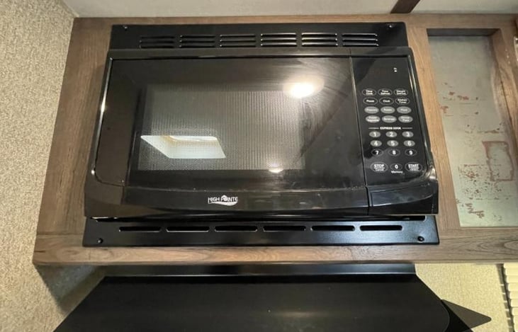 Kitchen microwave.