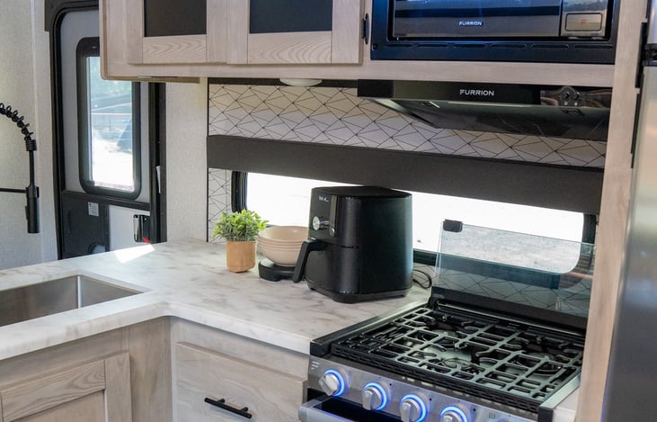 air fryer included with every rental.