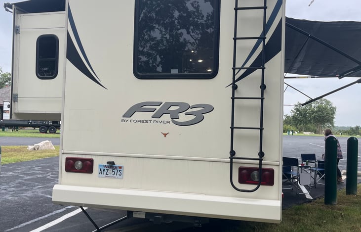 REAR OF MOTOR HOME