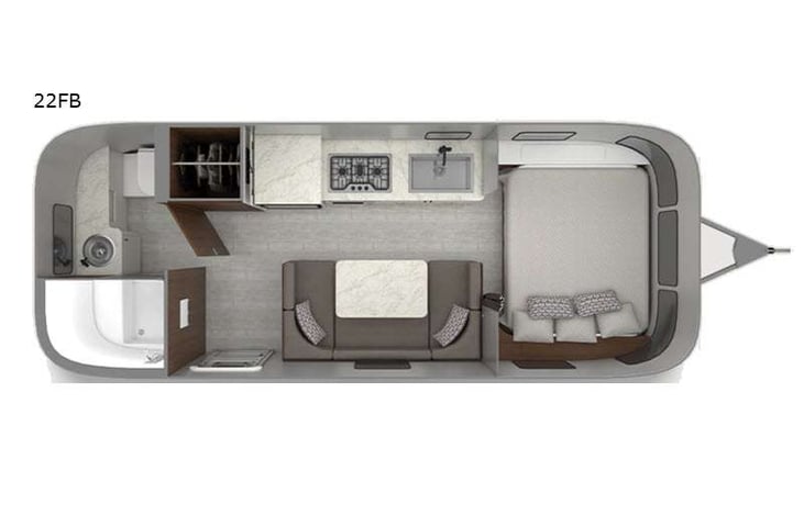 Representative floor plan provided by a trusted RVshare partner.