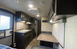 Cozy, comfy travel trailer