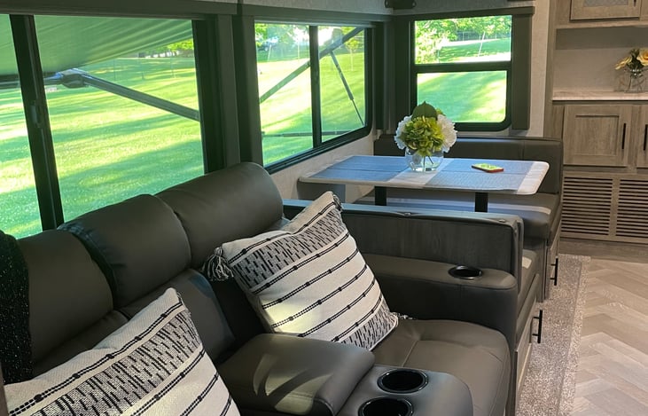 Living and Dining areas