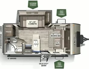Forest River RV Flagstaff Micro Lite 21DS