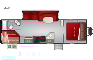 2020 Cruiser Radiance Ultra Lite 26BH