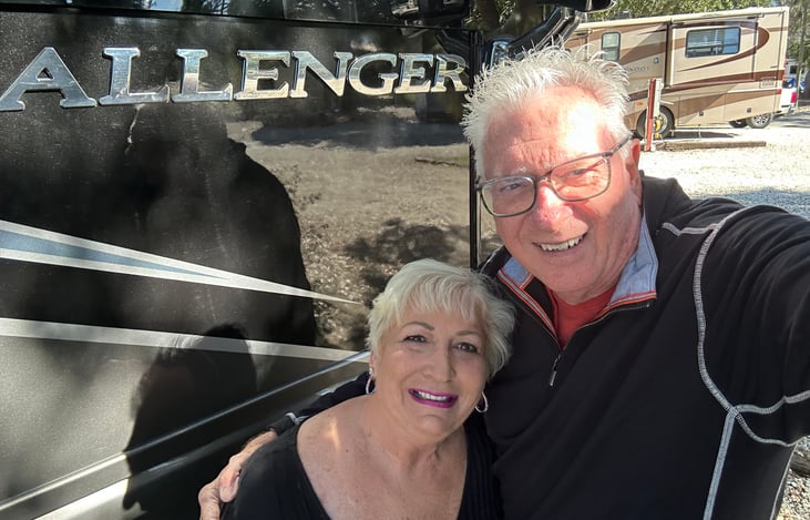 We are Larry & Donna Butler and we are excited to share our lovely motorhome with you. Please let us know how we can serve your travel needs.