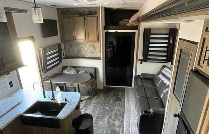 Living room area view from master bedroom