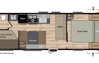 20 White Springdale. Sleeps 6-7. Delivery avail.