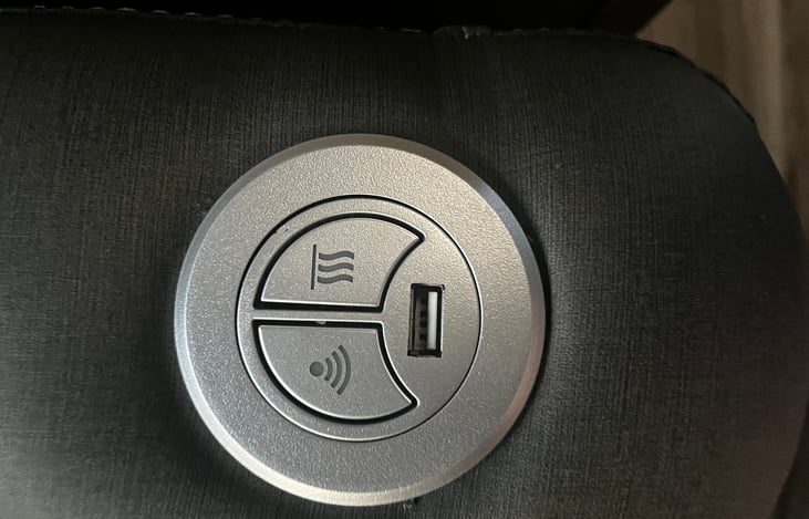 Heated and vibrating recliner