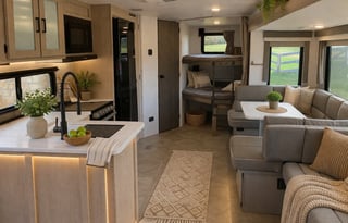 "Sunrise" Forest River Salem bunk house sleeps 7