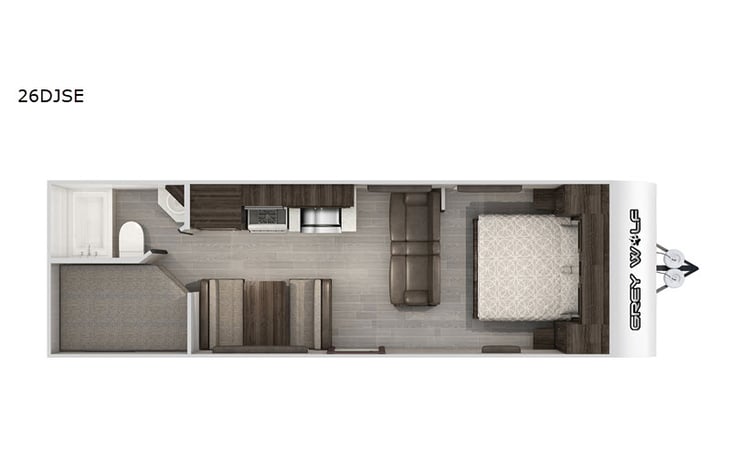 Representative floor plan provided by a trusted RVshare partner.