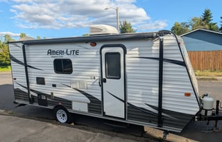 Tow-Friendly, Lightweight trailer with bunks!