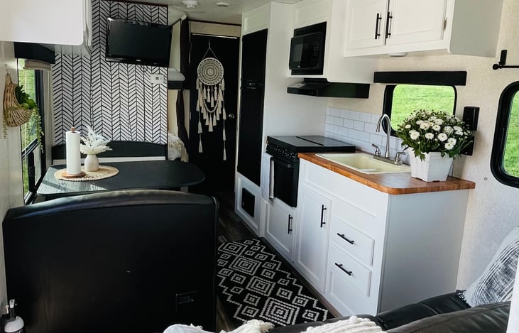 overlook of the inside.