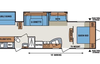 2015 KZ Spree Connect C322BHS