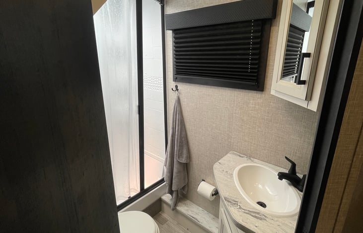 View from bathroom entry.