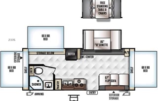 2016 Forest River RV Rockwood Roo 233S
