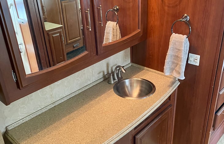 Large bathroom vanity!