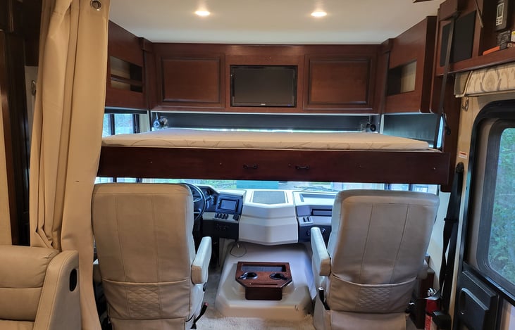 Drop Down Loft Above the Driver's Compartment.