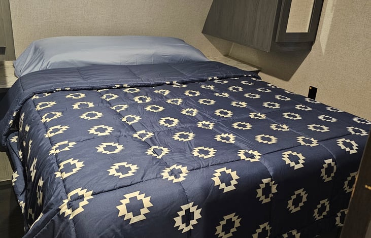 Standard Queen 10 in memory foam mattress.