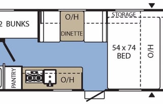 Coachmen Clipper Ultra-Lite bunkhouse