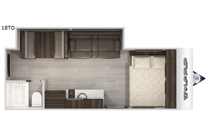 Representative floor plan provided by a trusted RVshare partner.