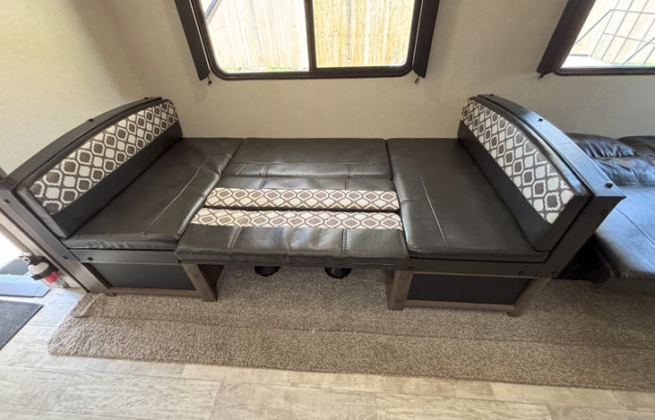 Dinette Folded Into Sleeper